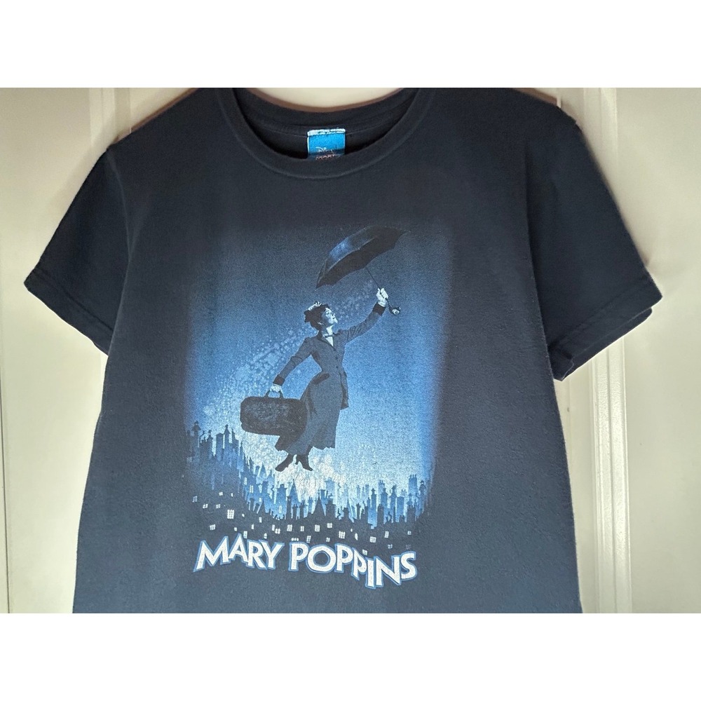 Vintage Disney And Cameron Mackintosh Mary Poppins Movie Promo T-Shirt‎ Sz Small